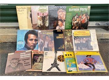 Lot Of Records Incl. Kenny Rodgers And Language Learning Records