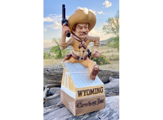 'Wyoming, Cowboy Joe'Ski Country Kentucky Straight Bourbon Whiskey Bottle (Empty Bottle)