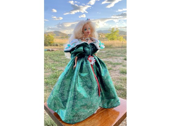 1966 Barbie In Green Holiday Dress