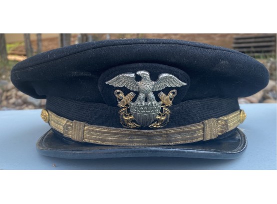 Vintage Navy Military Hat (blue)