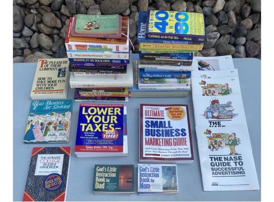 Lot Of Books Including 5 NASE (Nat'l Assn Of Self-Empoyed)  Books, Inspirational, And Business
