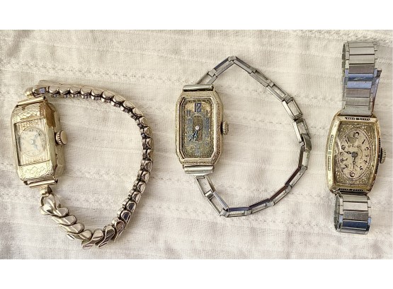 3 Vintage Ladies Watches Including 2 From Gruen