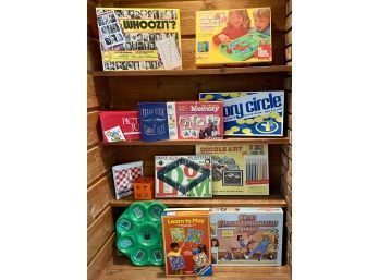 Lot Of Board Games Incl. The Baby Sitters Club, Whoozit?, And The Original Memory