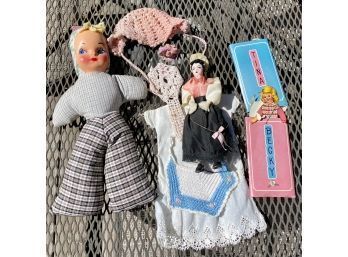 Vintage Doll And Doll Clothes