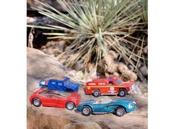 Four Hotwheels, From The 90s And 70s