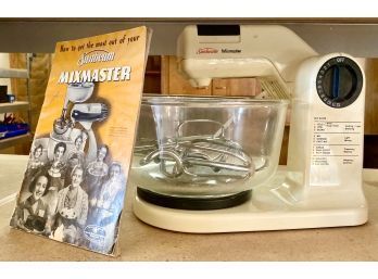 Sunbeam Mix Master With Attachments, Manual And Bowl