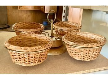 Rotating Basket Storage With Removable Baskets