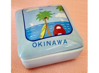 Okinawa Small Ceramic Pill Box
