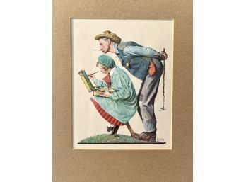 Norman Rockwell Print, Young Girl Artist