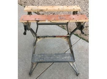 Wooden Saw Horse Table