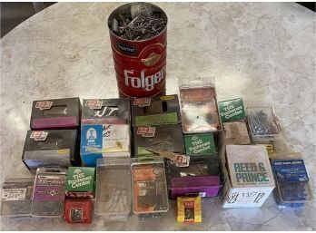 Large Lot Of Screws And Nails