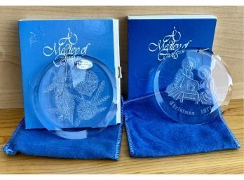 Medley Of Carols Acrylic Christmas Ornaments With Packaging