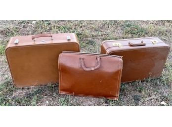 Awesome Vintage Briefcases From Town Of Lake Chicago, And Farley
