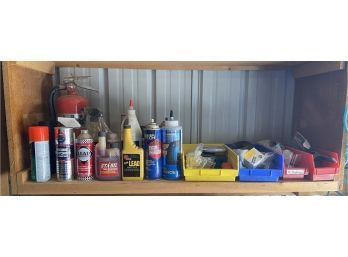Garage Finds Including WD-40, Fuel Stabilizer, Measuring Tapes And More