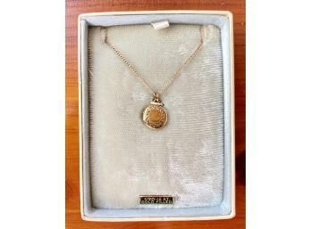 .5' Gold Filled Child's Locket In Box