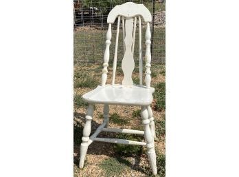 White Upright Chair