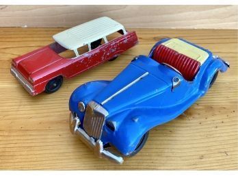 Two Vintage Metal Toy Cars