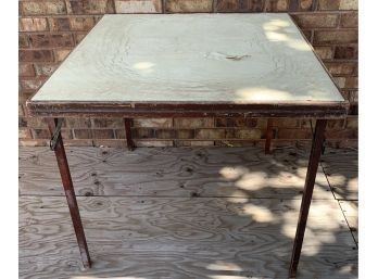 Vintage Wooden Folding Card Table