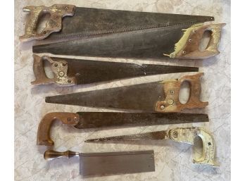 Collection Of Hand Saws.