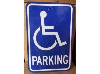 Metal Handicap Parking Sign