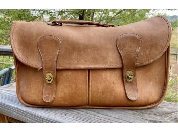 Vintage Saddle Leather Coach Bag