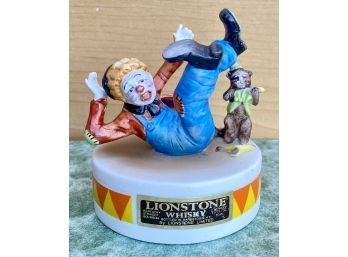 Lionstone Liqueur Bottle, Falling Clown  (Broken Cork)