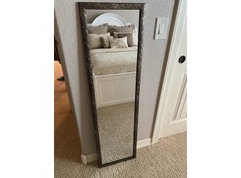 Antiqued Silver Hanging Mirror For Back Of Door