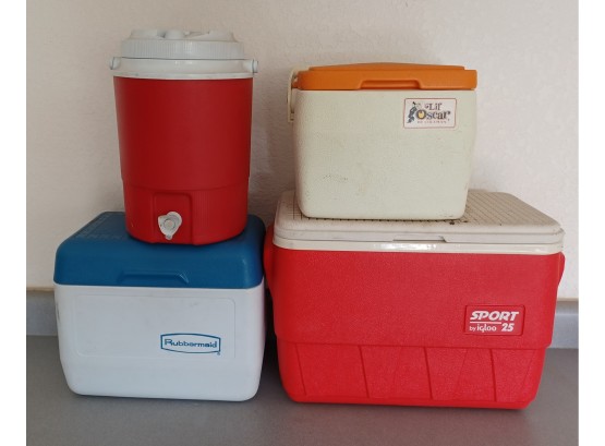 Lot Of 4 Coolers