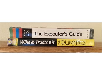 Lot Of 2 Books About Trust And Wills And Executors Guide