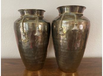 Hosley International Hammered Brass Vase- Made In India