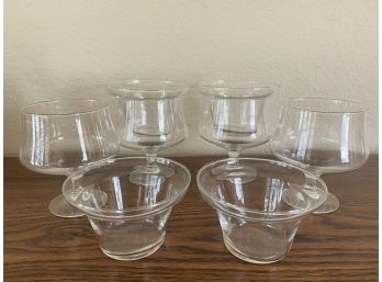 4 Shrimp Cocktail Glass Cups