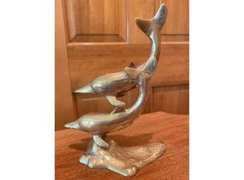 Brass Dolphins Mid Century Decor- Made In India