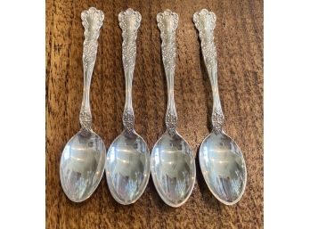 4 Sterling Silver Teaspoons- 42.6 Grams