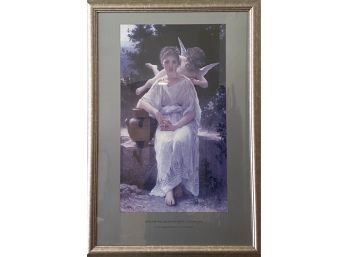 Adolph William Bougereau 'Young Love' Framed Print