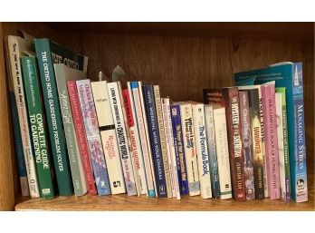 1 Row Of Books Including Complete Guide To Gardening And More