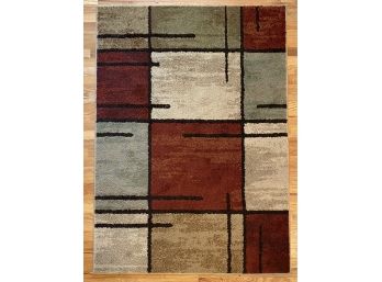 Colorful Square Pattern Area Rug