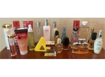 Large Lot Of Perfumes And Hand Creams Including Givenchy, Cool Water, Estee Lauder And More