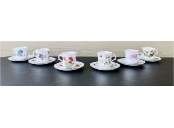 12 Pc. Spode Tea Cups With Saucers Lot