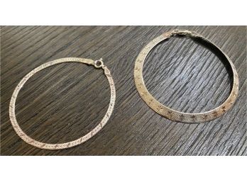 925 Herringbone 7' Bracelets- 9.7 Grams