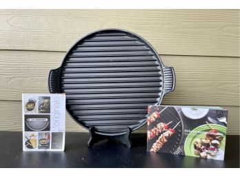 New Le Creuset Round Cast Iron Grill Pan #32