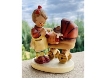 Goebel-Hummel Girl Praying With Doll Stroller Figurine