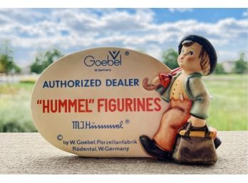 Goebel-Hummel Authorized Dealer Plaque With Traveler Boy