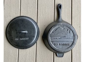 Old Mountain 10' Cast Iron Deep Skillet With Lid