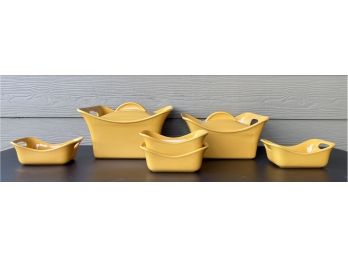 New 8 Pc. Rachel Ray Ovenware In Gold And Yellow