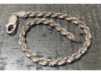 925 Rope Bracelet- 8.9 Grams
