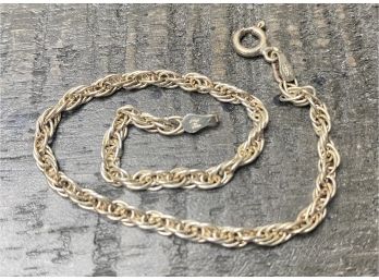 925 Rope Bracelet-3.5 Grams