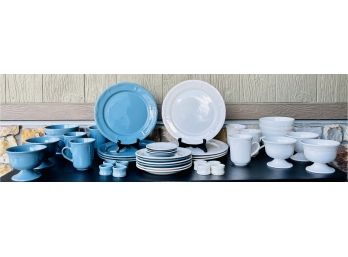Blue & Ivory The Todd English Collection Dishes- Incomplete