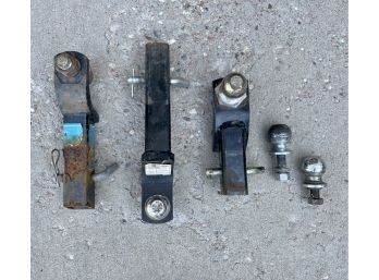 5 Pc. Trailer Hitch Lot With 3 Hitches & 2 Balls