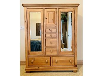 Alexander Julian Home Colors Natural Pine Chest With 2 Mirrors & 6 Drawers