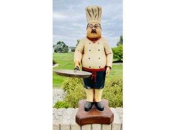 Chef With Skillet Statue